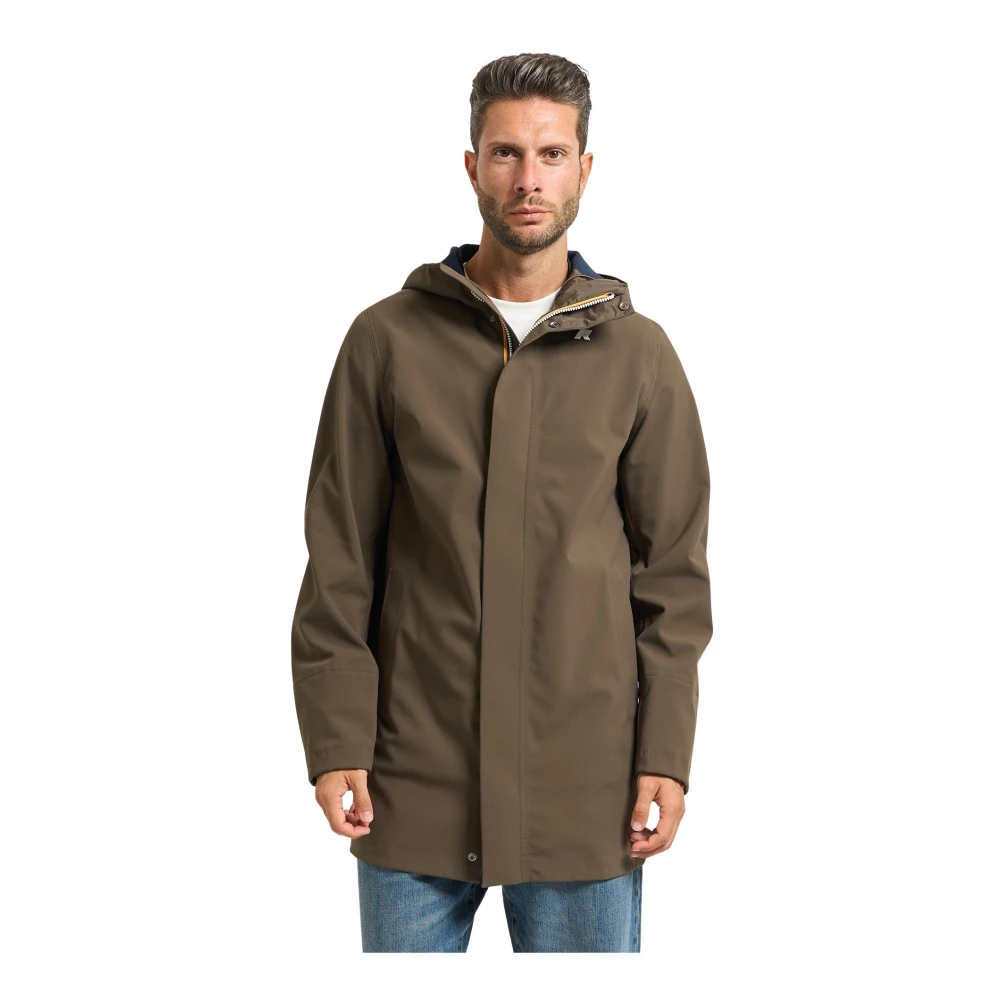 K-Way Uomo Verde Cappotti, S, New,