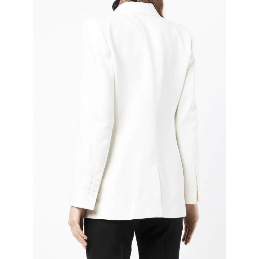 Dolce & Gabbana Stijlvolle Ivory Witte Blazer White Dames