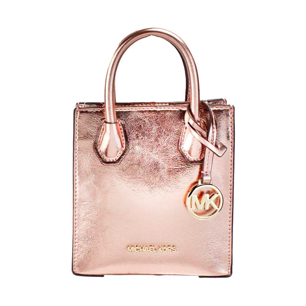 Michael Kors Primrose Metallic Crossbody Shopper Bag Pink, Dam