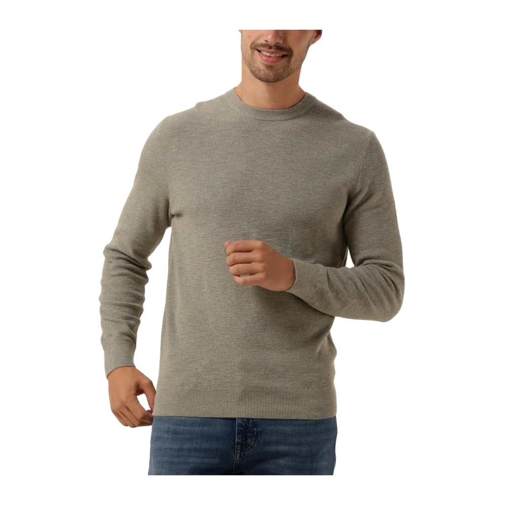 PROFUOMO Heren Truien & Vesten Pullover Crew Neck Groen