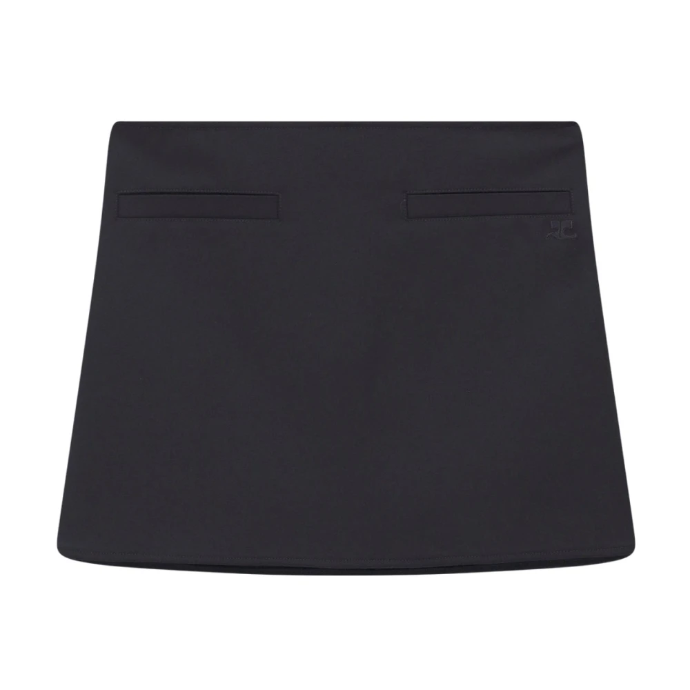 Courrèges Donna Nero Gonne, Xs, New,