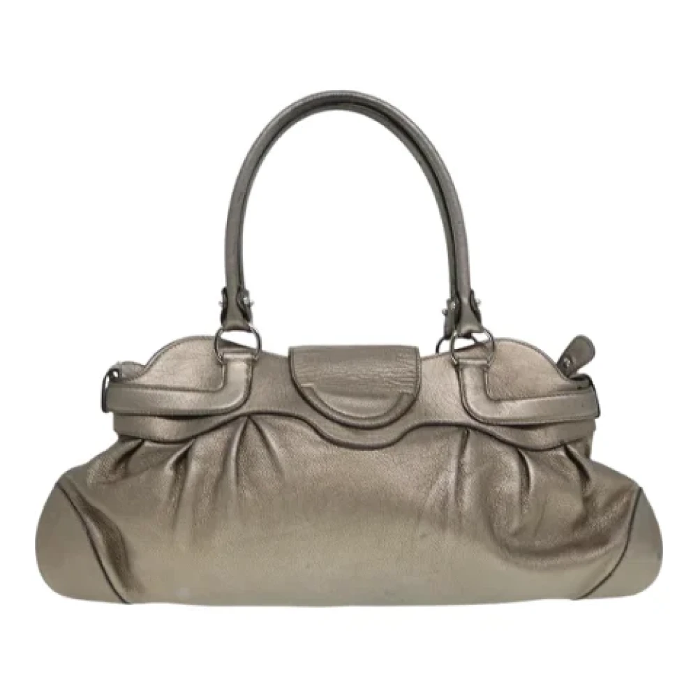 Salvatore Ferragamo Pre-owned Leather handbags Yellow Dames