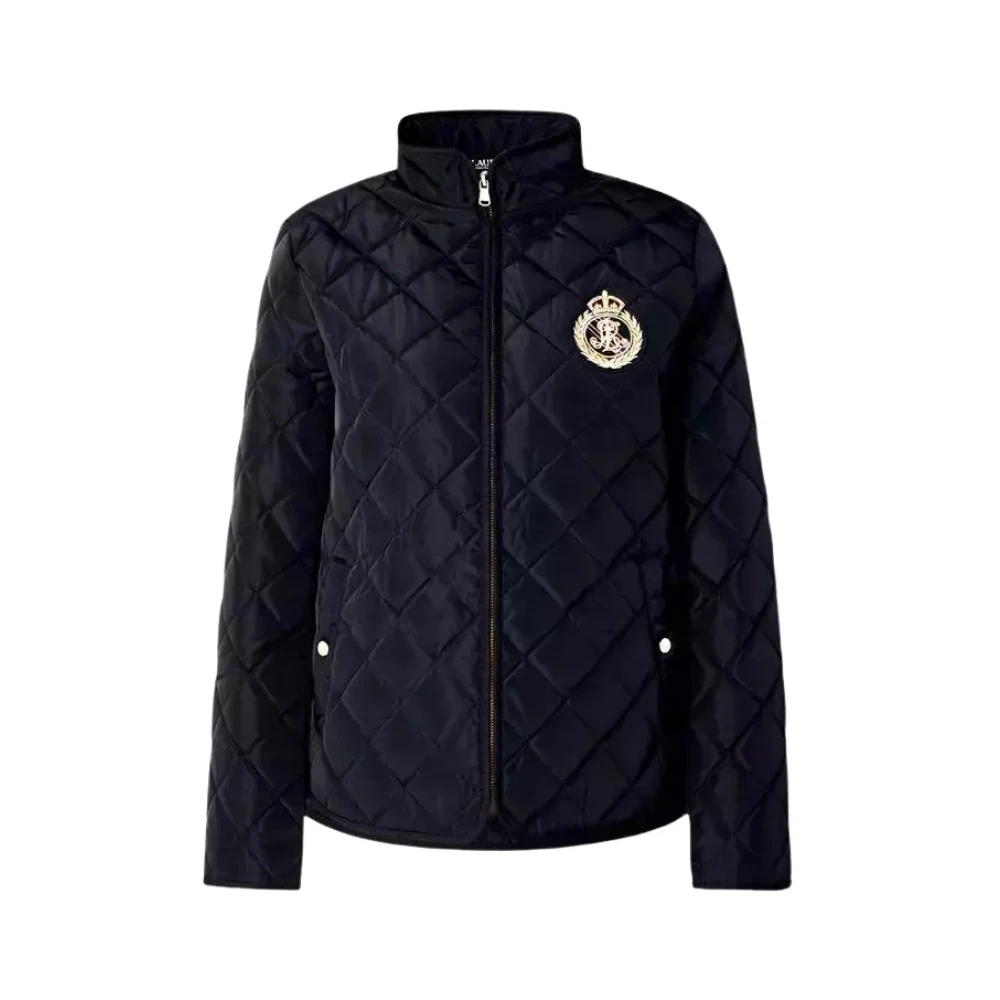 Ralph Lauren Navy gewatteerde jas Blue Dames