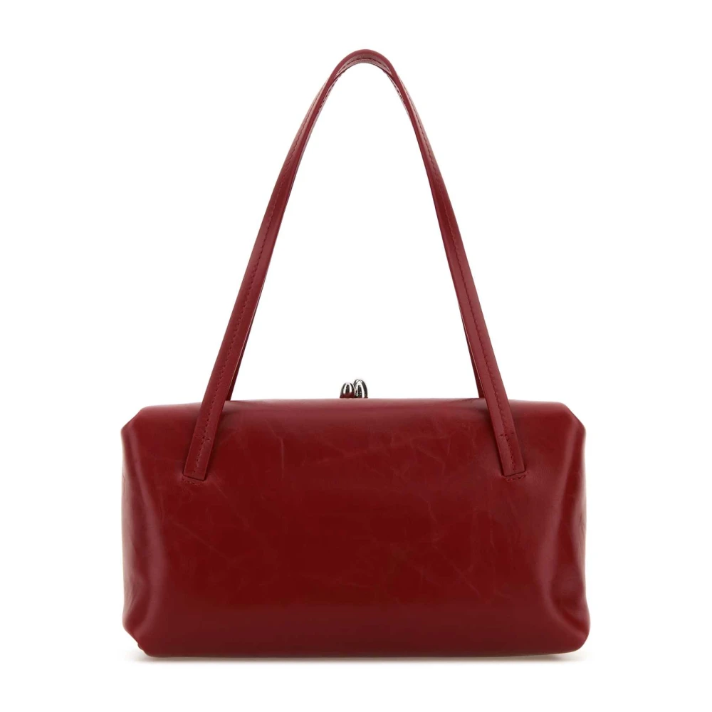Jil Sander Rode Leren Goji Kussen Handtas Red Dames