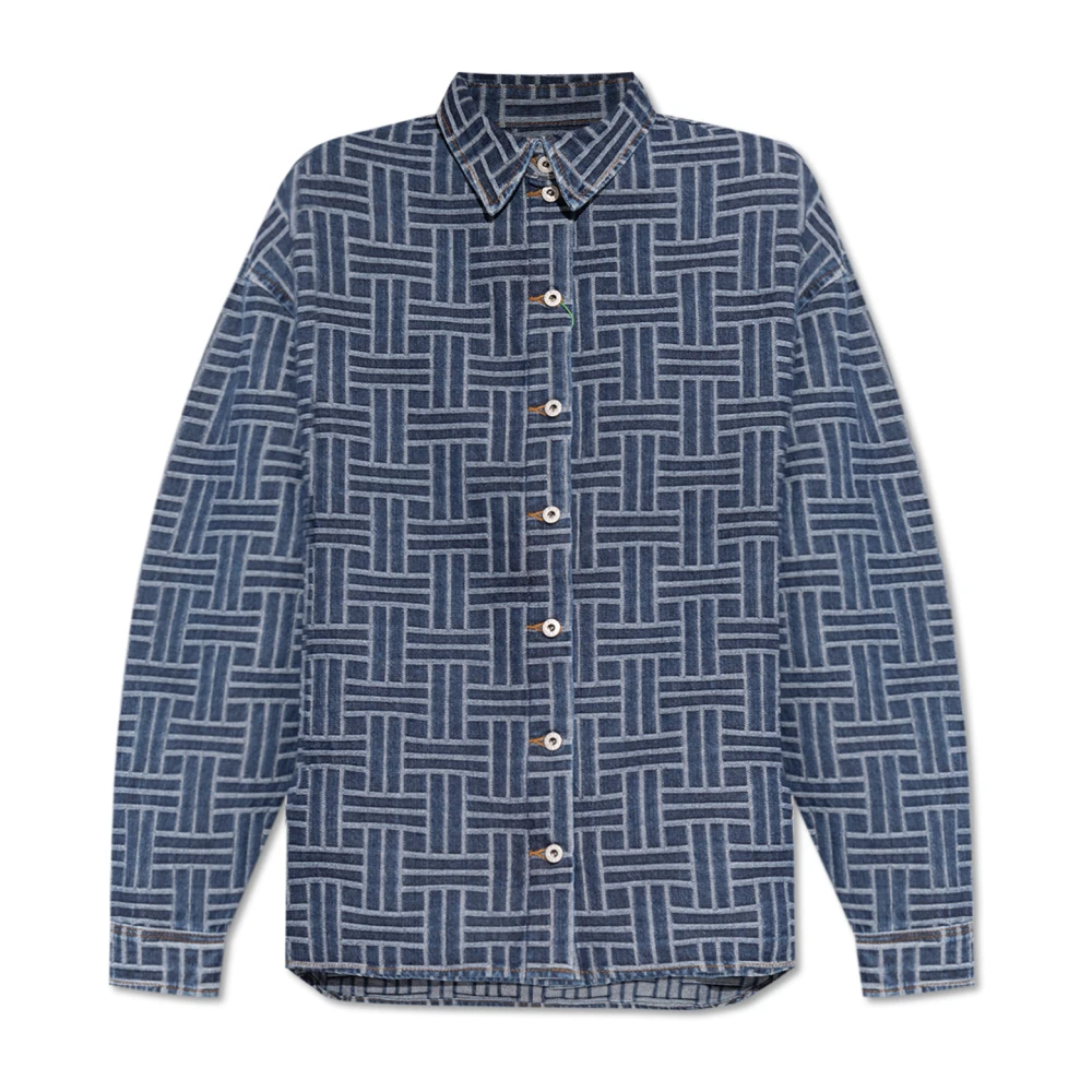 Kenzo Loszittende denim overhemd Blue Dames