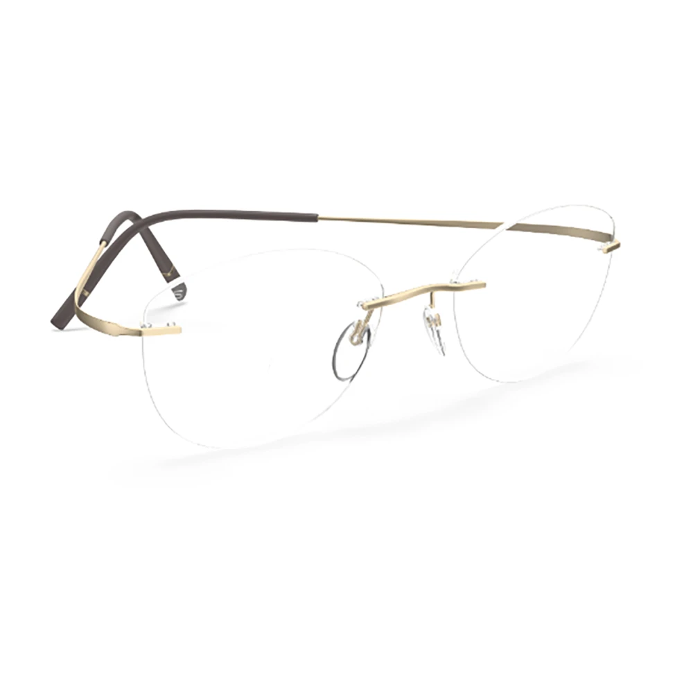 Silhouette Bruine Optische Monturen voor Vrouwen Yellow Dames