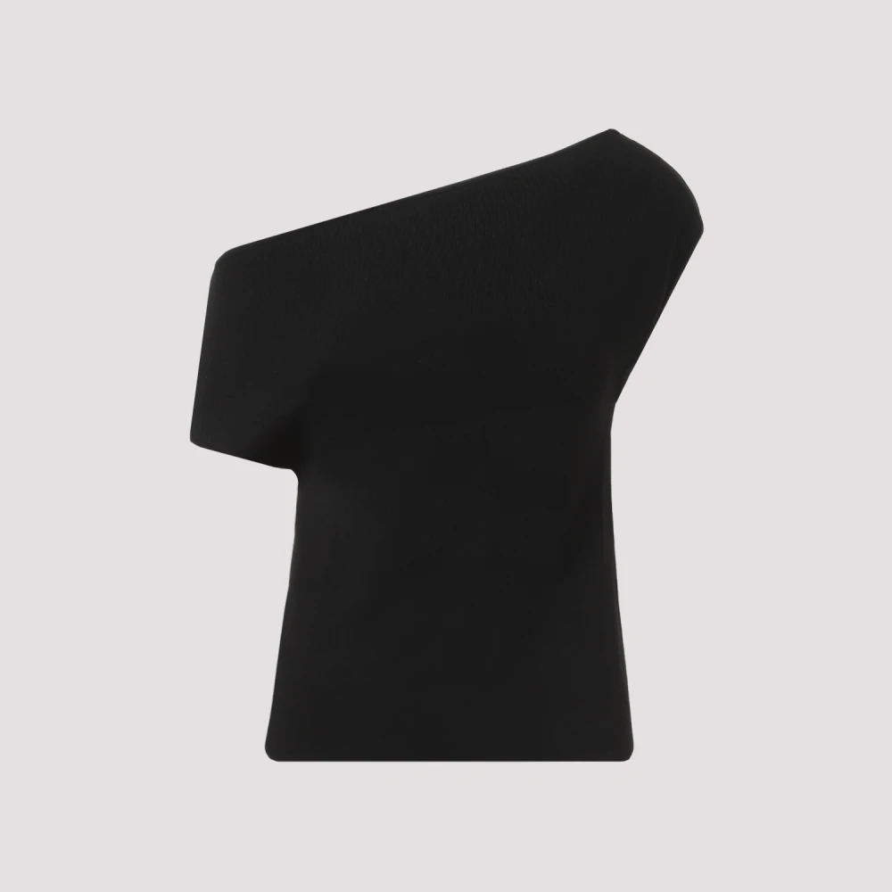 Bottega Veneta Zwarte Viscose T-shirt Black Dames