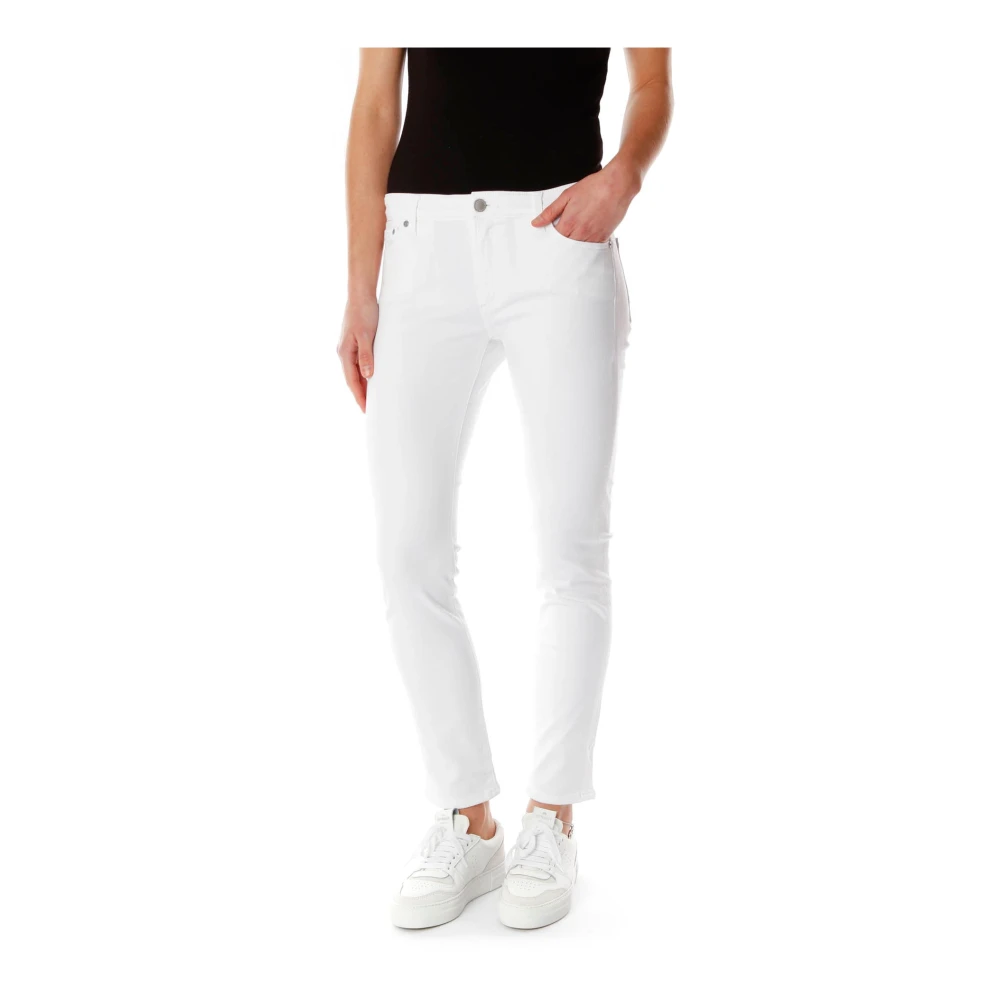 Adriano goldschmied Smalle Enkel Jeans White Dames