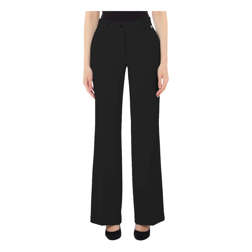 Liu Jo Flare Leg Broek Black Dames