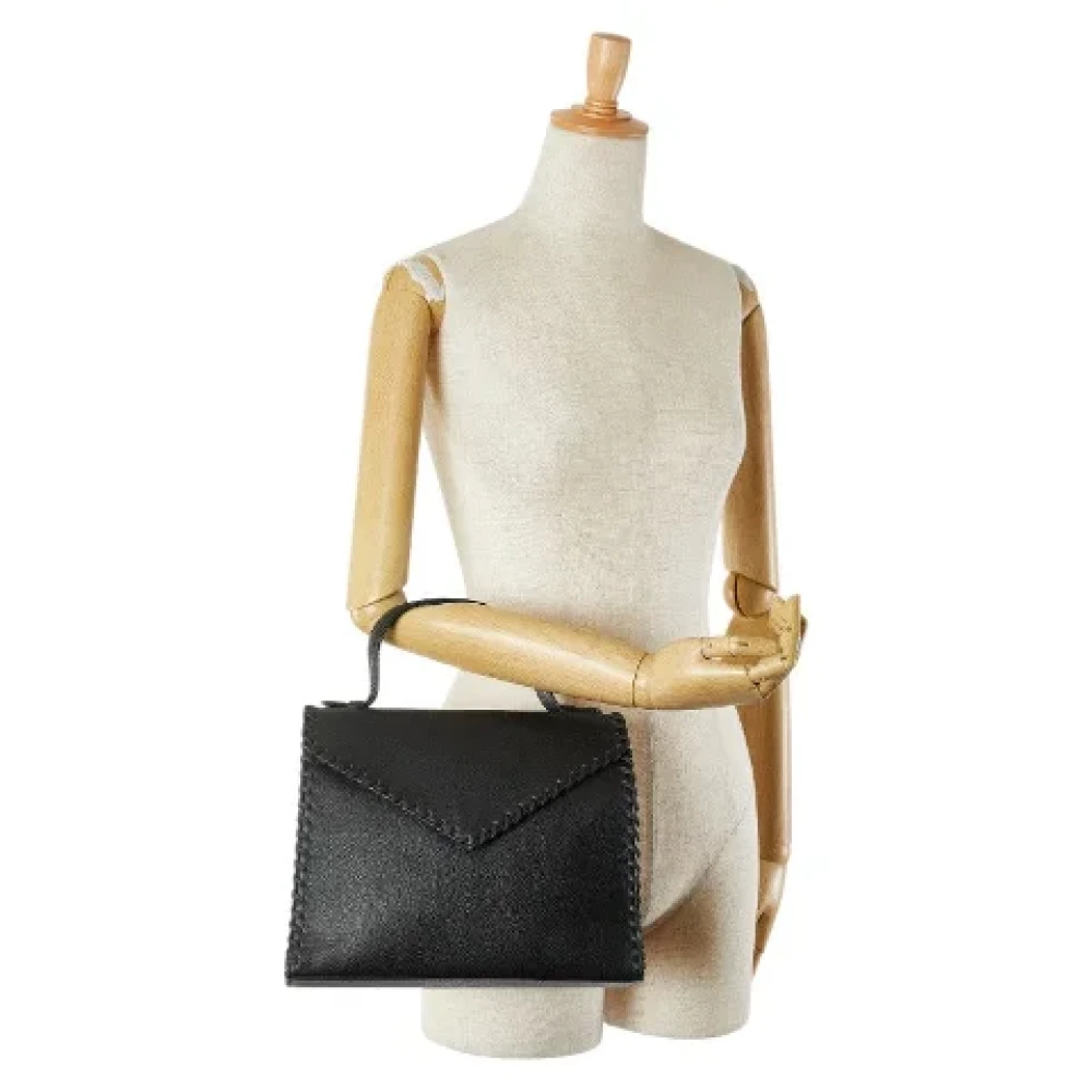 Yves Saint Laurent Vintage Pre-owned Leather handbags Black Dames