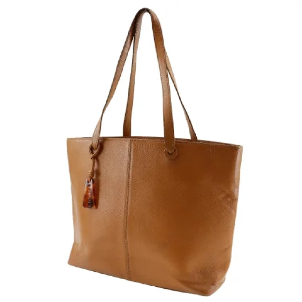 Chanel Vintage Pre-owned Leather chanel-bags Brown Dames