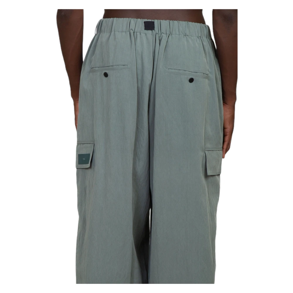 Y-3 Stone Green Wide Pants Green Heren