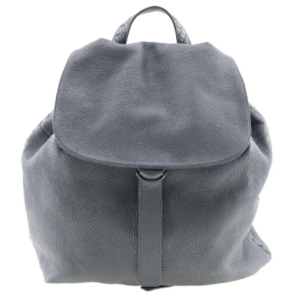 Bottega Veneta Vintage Pre-owned Leather shoulder-bags Gray Dames