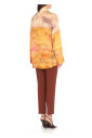 chemise-orange-en-viscose-avec-col