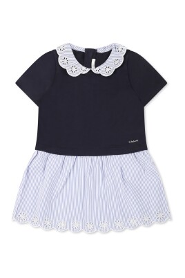 blue-short-sleeved-floral-dress