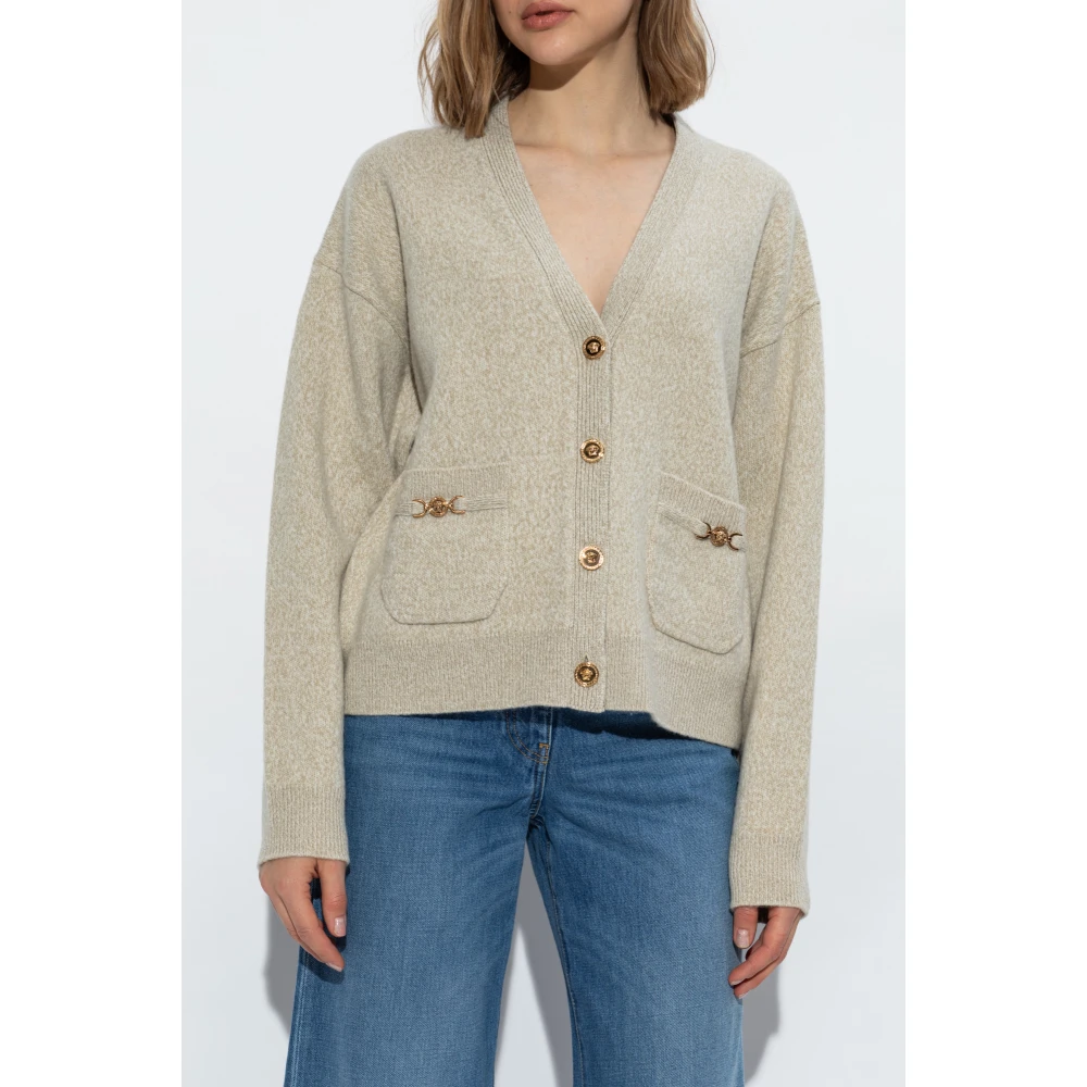 Versace Wollen Vest Beige Dames
