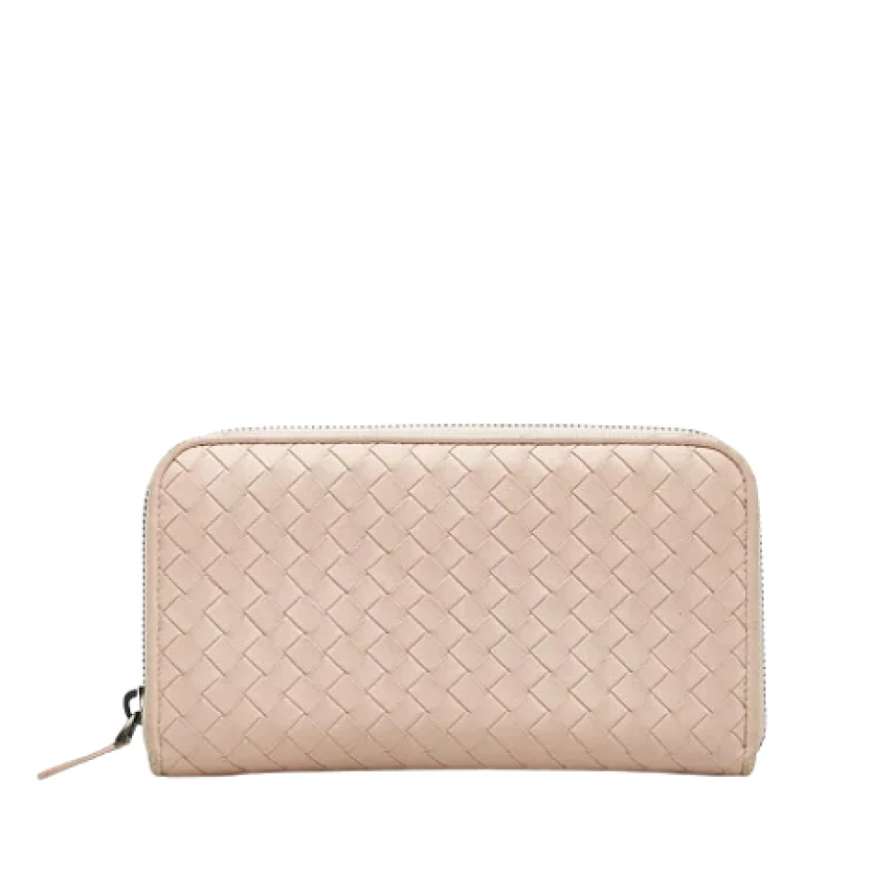 Bottega Veneta Vintage Pre-owned Leather wallets Pink Dames