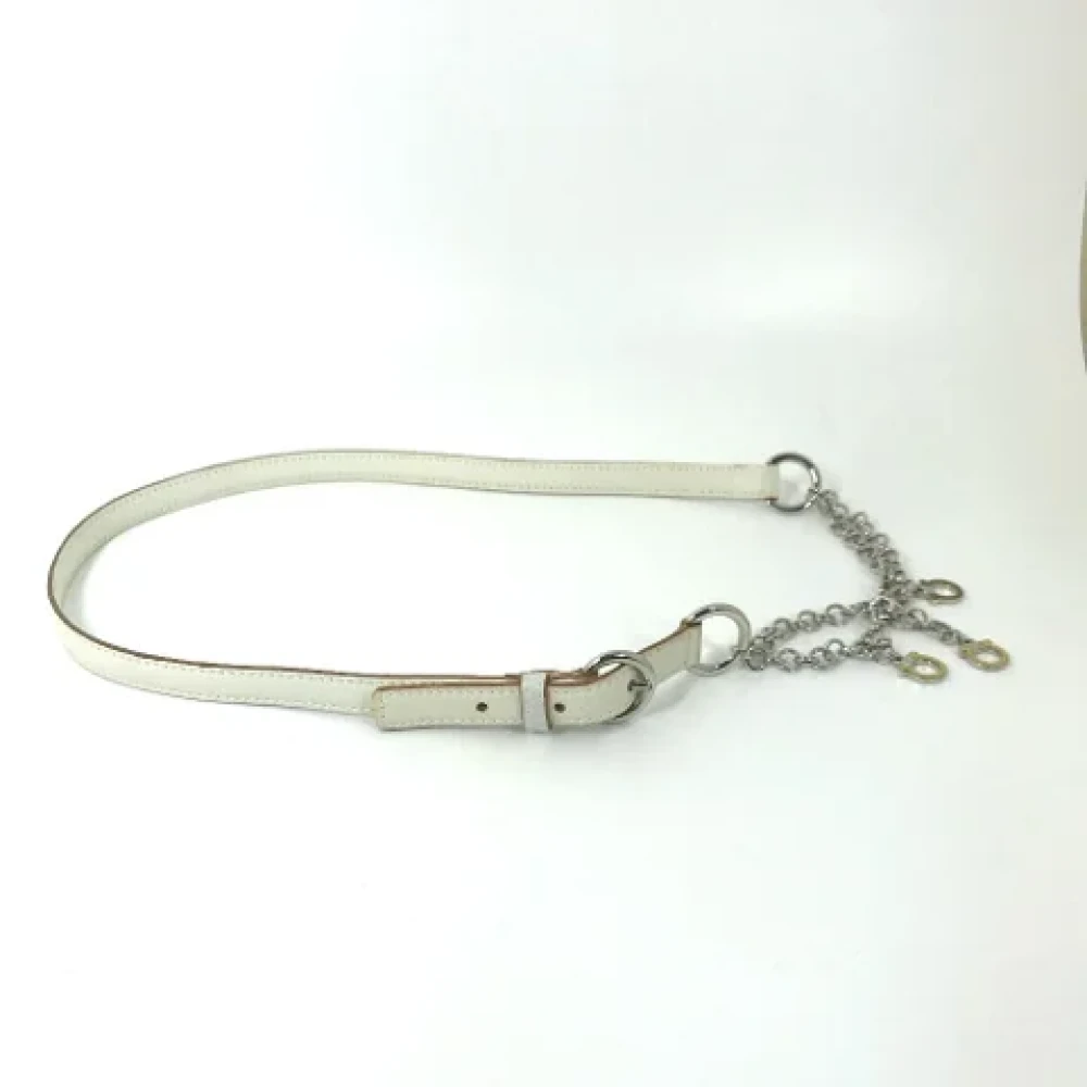 Salvatore Ferragamo Pre-owned Leather belts White Dames