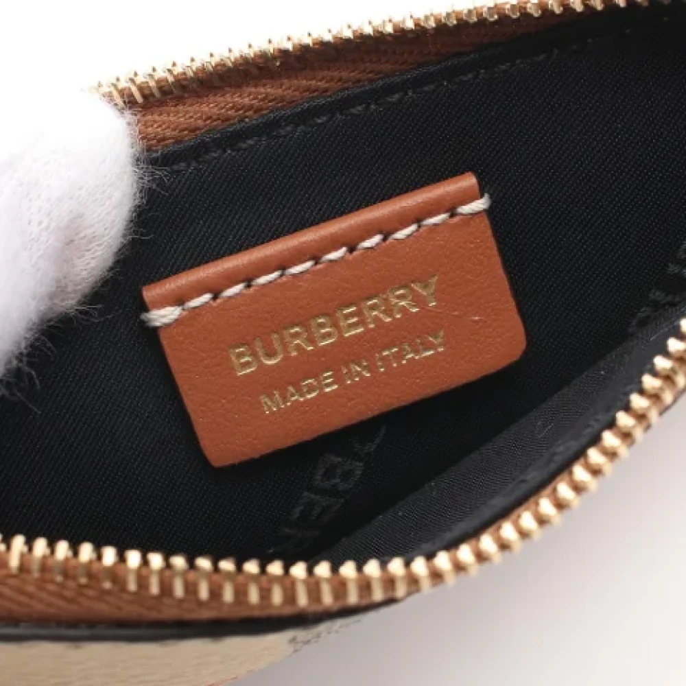 Burberry Vintage Pre-owned Canvas wallets Beige Dames