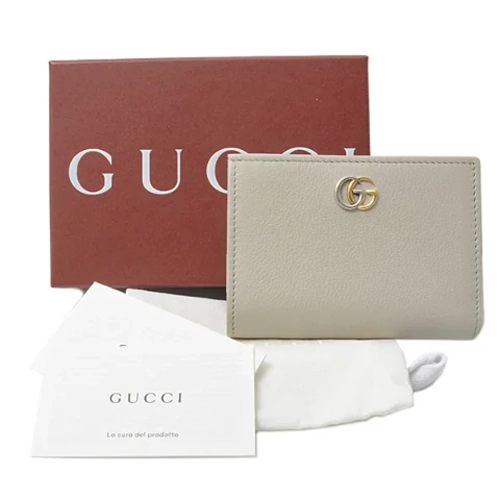 Gucci Vintage Pre-owned Leather wallets Gray Dames