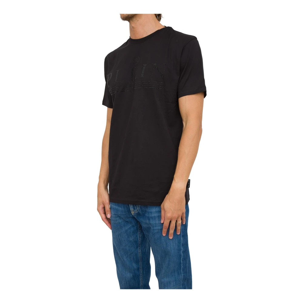 Philipp Plein Casual Katoenen T-Shirt Black Heren