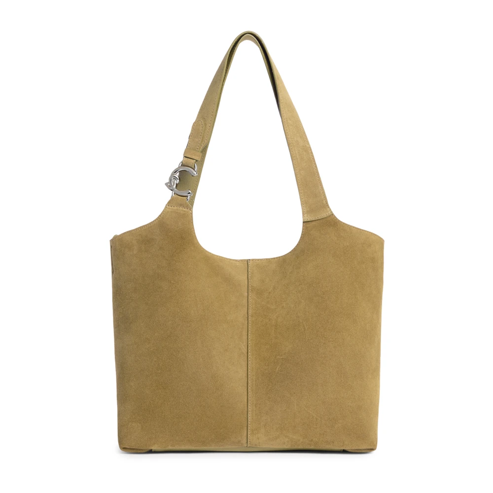 Coccinelle Women's Green Shopping Bags, One Size, C-Easy Suede