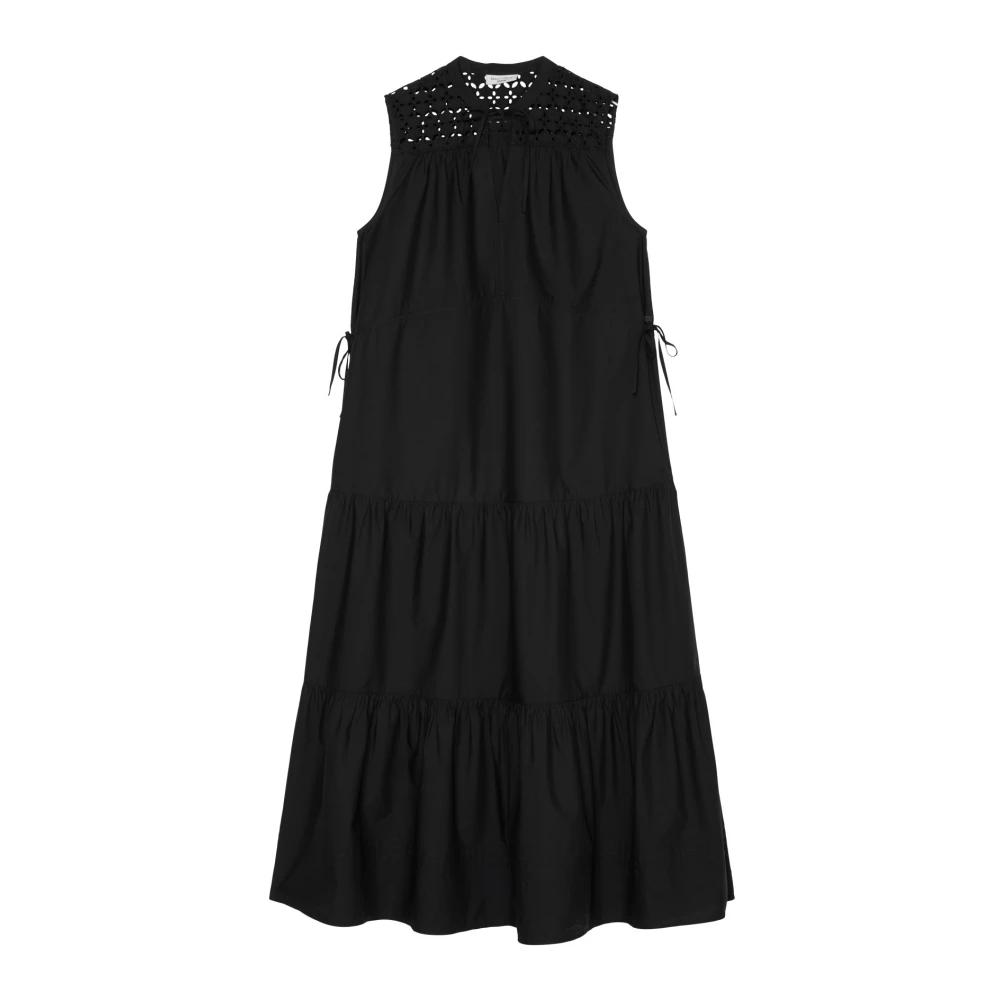 Marc O'Polo Maxi cascade jurk A-lijn Black Dames