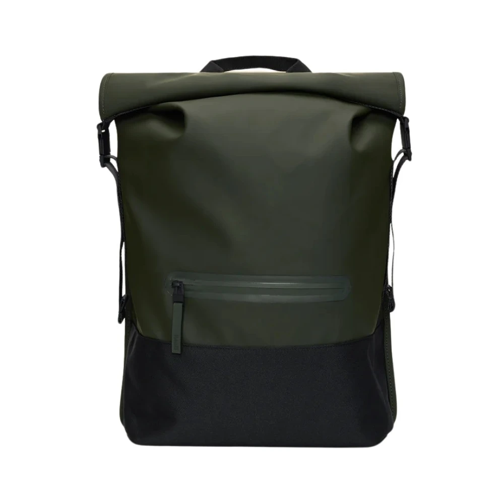 Rains Sportieve Trail Rolltop Rugzak Green Unisex