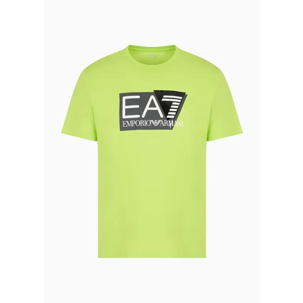 Emporio Armani EA7 Visibility T-Shirt Heren Geel Green Heren