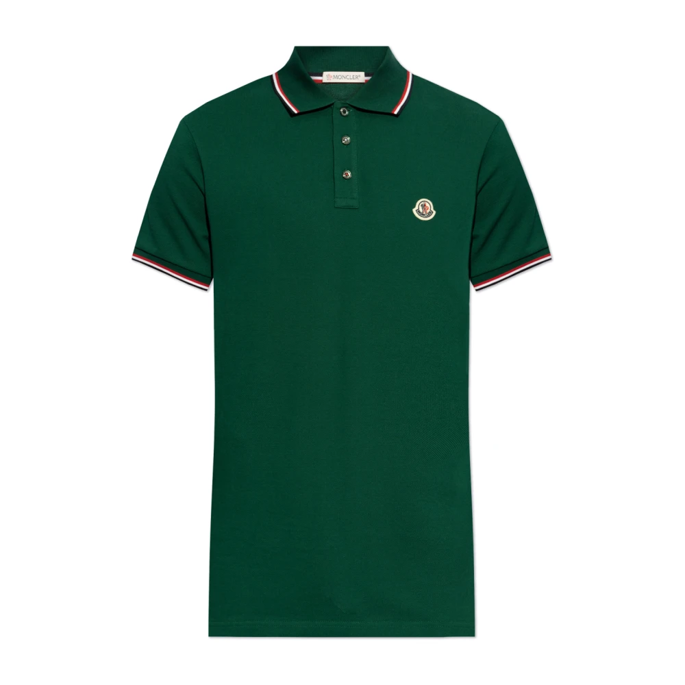 Moncler Polo met logo Green Heren