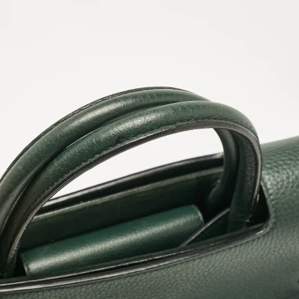 Dior Vintage Pre-owned Leather dior-bags Green Dames