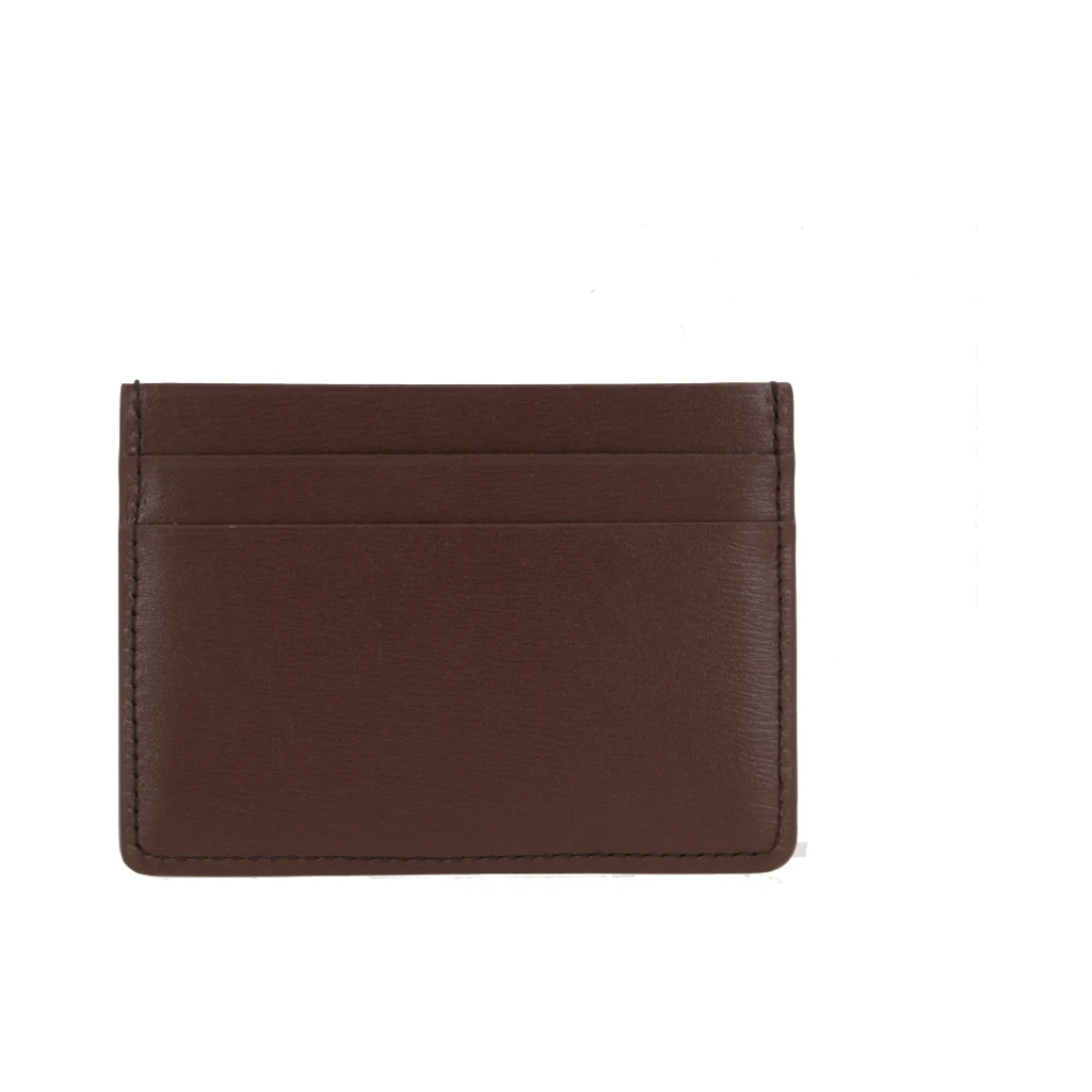 Jil Sander Bruin leren creditcardhouder Brown Dames