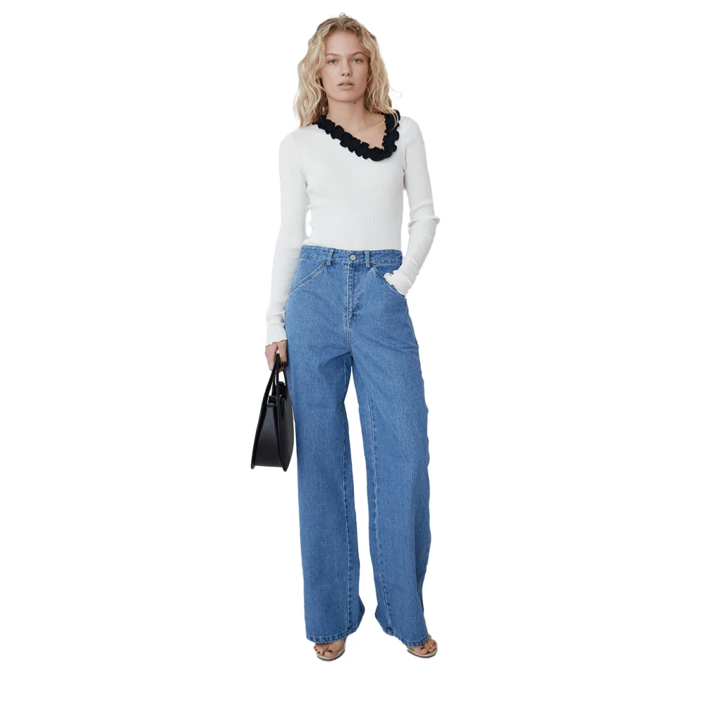 Opéra Sport Wijd uitlopende Camelia Jeans Blue Dames