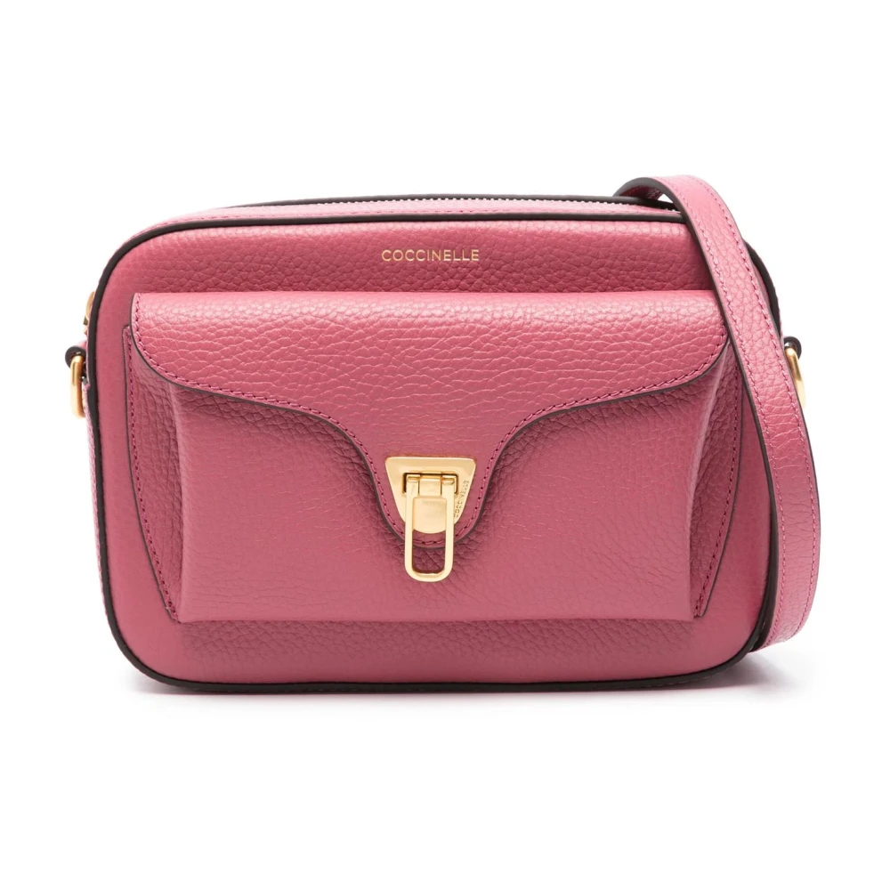 Coccinelle Stijlvolle Leren Crossbody Tas Pink Dames