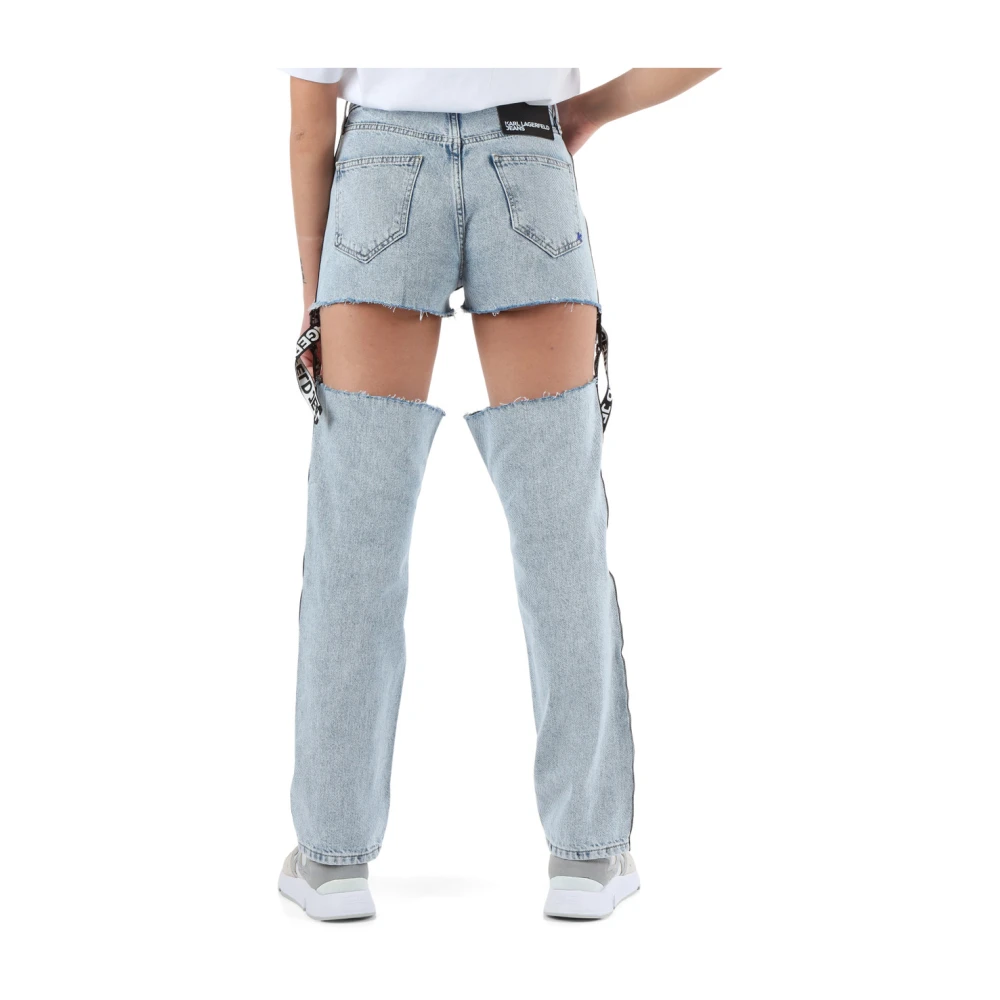 Karl Lagerfeld Omkeerbare 2-in-1 Jeans Blue Dames