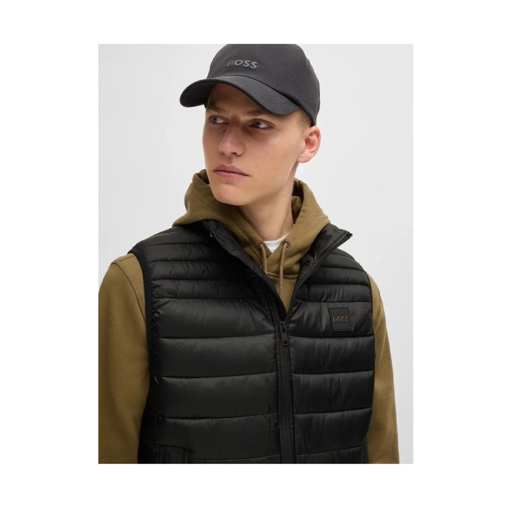 Hugo Boss Stijlvolle Jas voor Mannen Black Heren