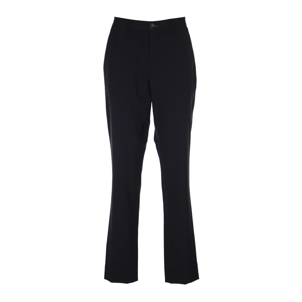 Paul Smith Wide Trousers Blue Heren