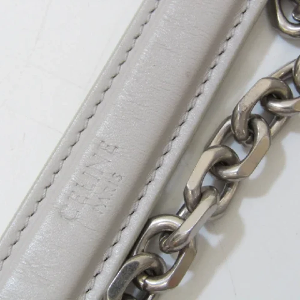 Celine Vintage Pre-owned Leather shoulder-bags Gray Dames