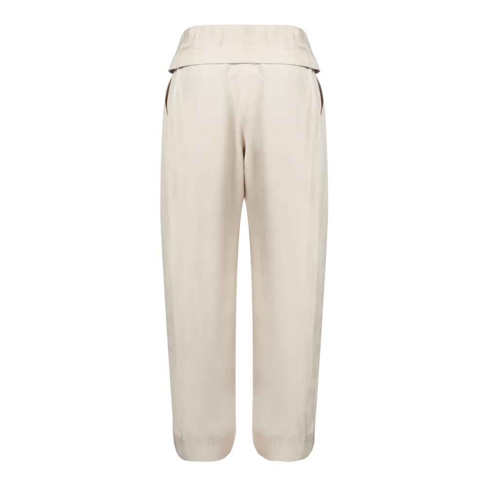 JW Anderson Ivoor Zijden Omslagbroek White Dames