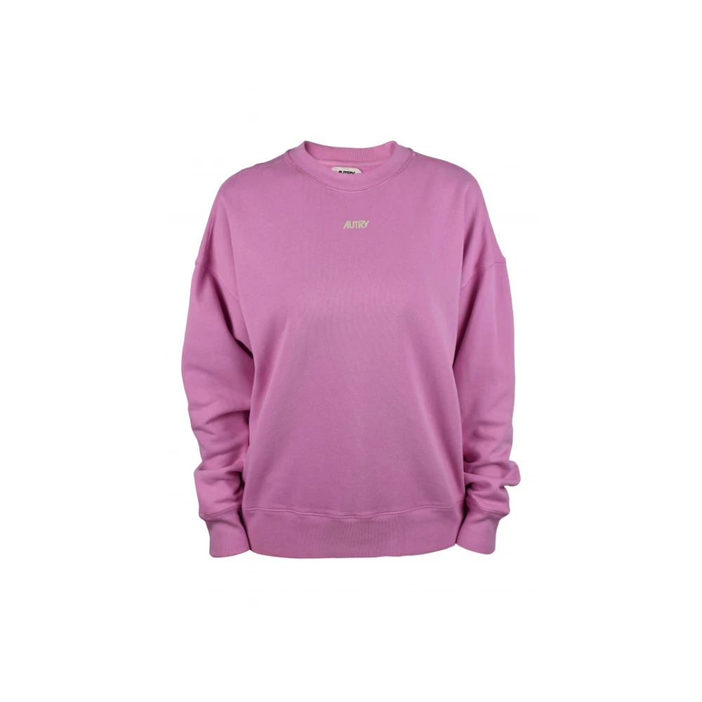 Autry Roze Mesh Sweatshirt met Logo Print Pink Dames