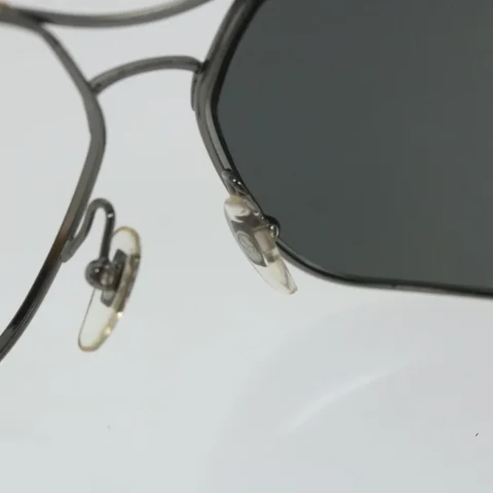 Gucci Vintage Pre-owned Metal sunglasses Black Dames