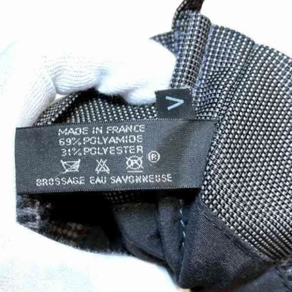 Hermès Vintage Pre-owned Canvas shoulder-bags Gray Dames