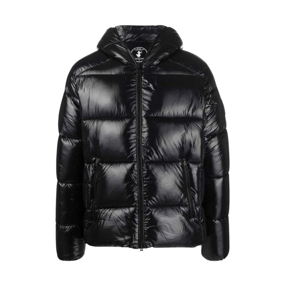Save The Duck Zwarte Nylon Puffer Jas Black Heren