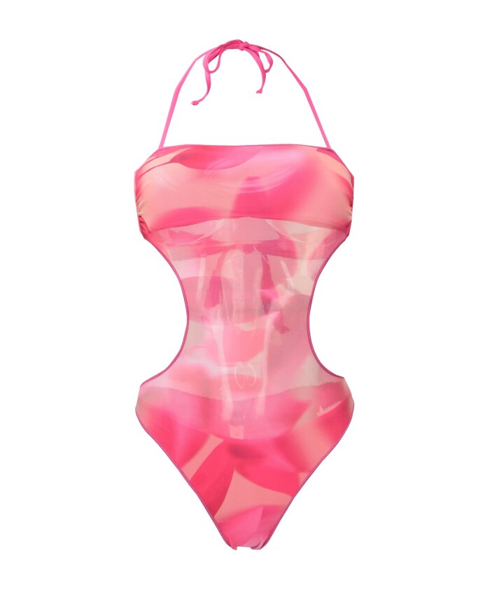 foliage-print-one-piece-swimsuit