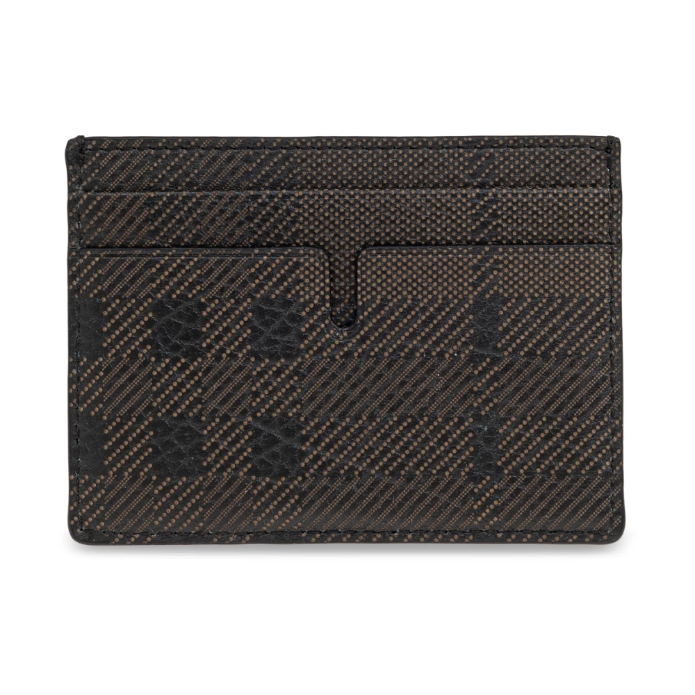 Burberry Leren kaarthouder Brown Heren