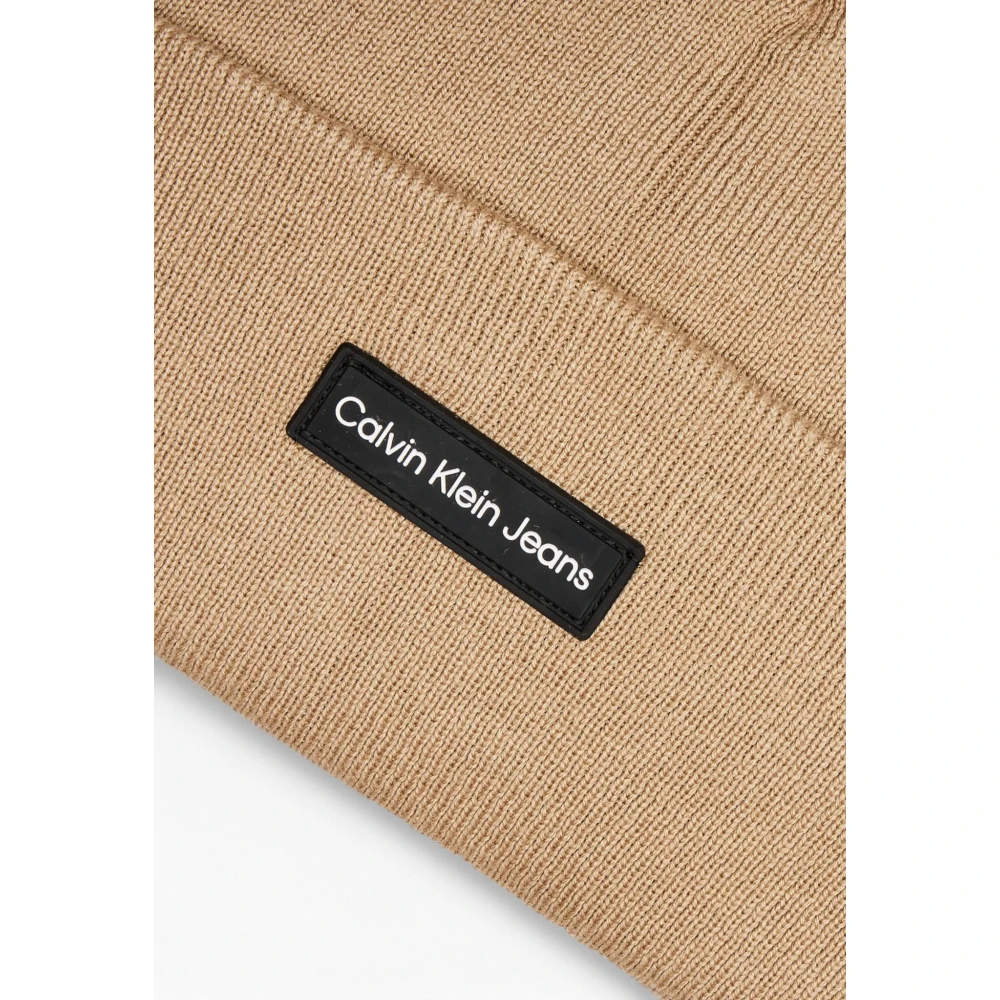 Calvin Klein Klassieke Polyesterpet Machinewasbaar Beige Heren