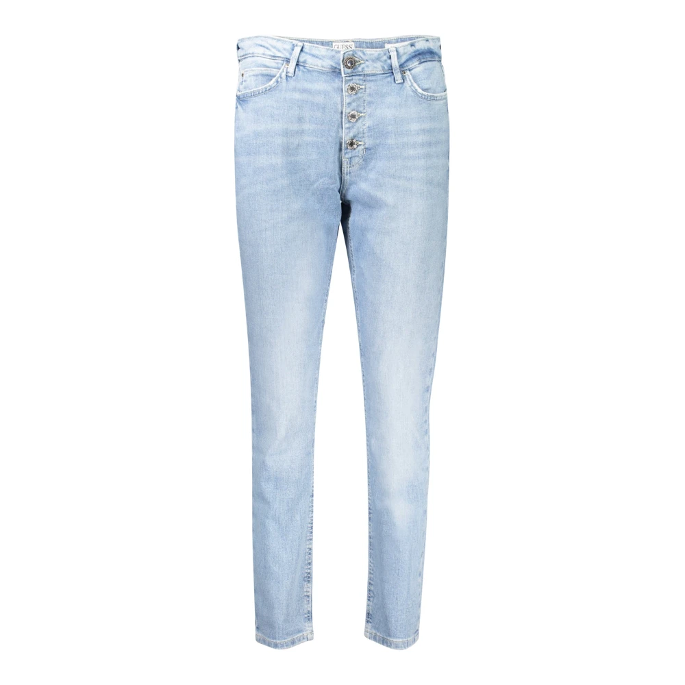 Guess Blauwe Skinny Denim Jeans met Logo Blue Dames
