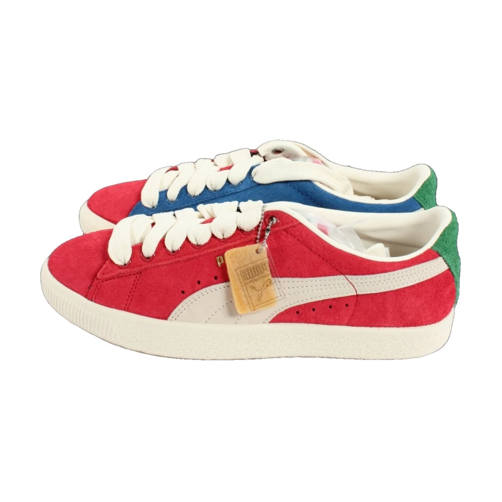 Puma Men's Multicolor Sneakers, 9 Uk, Red Suede Vintage Trainers