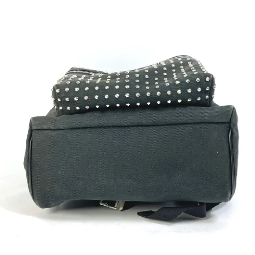 Yves Saint Laurent Vintage Pre-owned Fabric backpacks Black Dames