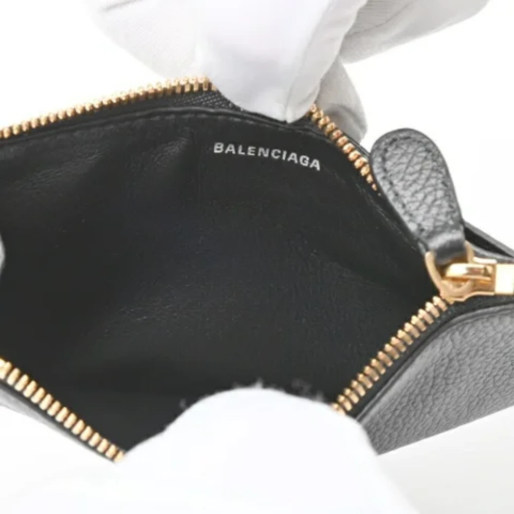 Balenciaga Vintage Pre-owned Leather wallets Black Dames